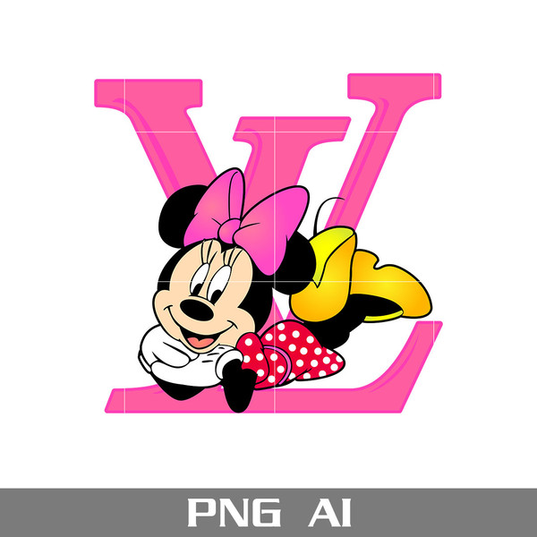 Minnie Mouse Louis Vuitton Png, Minnie Png,Louis Vuitton Logo Fashion Png,  LV Logo Png, Fashion Logo Png - Download File