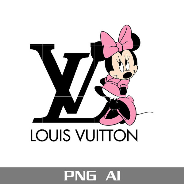 Minnie Louis Vuitton Pattern Png, Louis Vuitton Logo Png, Minnie Png,  Disney LV Logo, Fashion Brand Png, Ai File