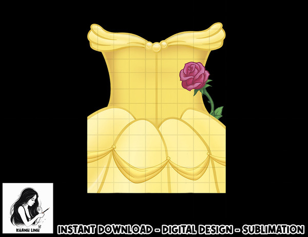 Disney Beauty And Beast Belle Dress Costume Halloween png, sublimation copy.jpg