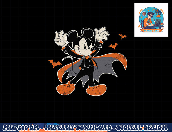 Disney Mickey Mouse Spooky Dracula Costume Halloween png, sublimation copy.jpg