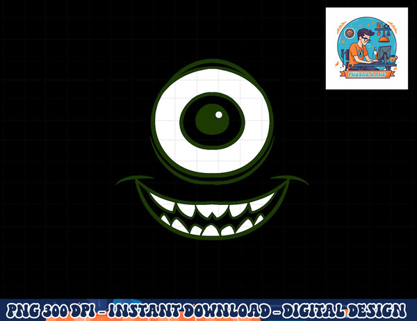 Disney Monsters Inc. Mike Wazowski Halloween png, sublimation copy.jpg