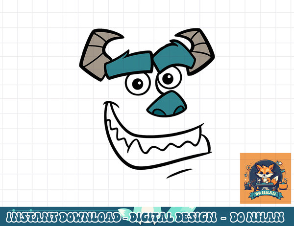 Disney Monsters Inc. Sulley Face Halloween png, sublimation copy.jpg