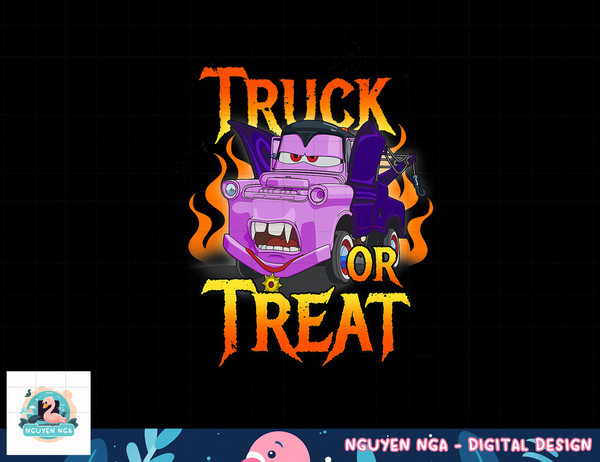 Disney Pixar Cars Halloween Vampire Truck Or Treat png, sublimation copy.jpg