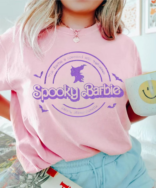 Spooky Halloween girls Shirt, Sweatshirt, Barbie shirt, Barbie Movie 2023, Come on lets go party theme Girl, Barbie Halloween Baby Tee - 1.jpg