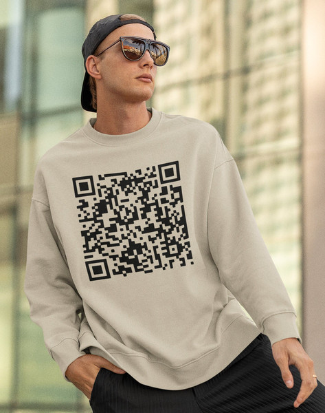 Rickroll QR code shirt, hoodie, sweater, long sleeve and tank top