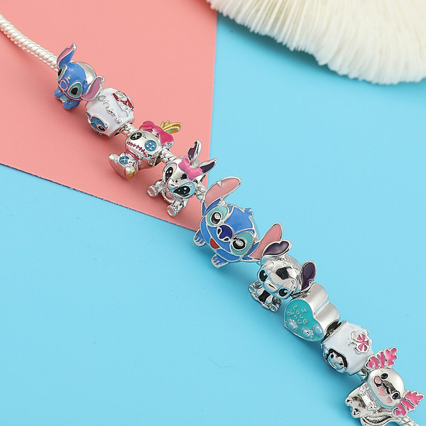 Disney Cartoon Lilo And Stitch Bracelet Stitch Inspired Charm