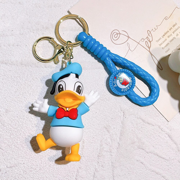 Fashion Kawaii Stitch Keychain Disney Silicon Key Chain Lilo