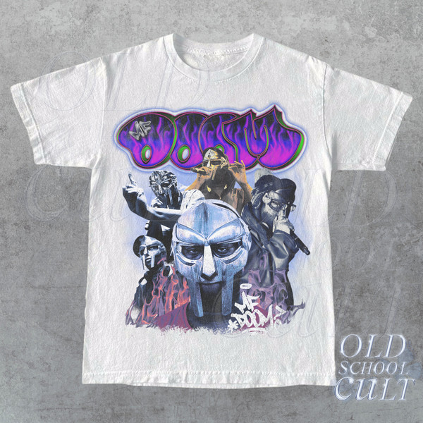Vintage Mf Doom 90s Style Bootleg T-Shirt  Vintage Unisex Graphic Tee  Oversize Rap Tee  Brown Unisex T-Shirt  Gift For Him  Birthday - 3.jpg