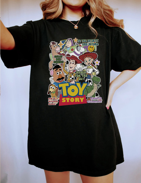 Vintage Toy Story All Characters Comfort Colors Shirt, Woody, Buzz Lightyear, Jessie Shirt, Disneyland Vacation shirt, Disneyworld shirt - 3.jpg