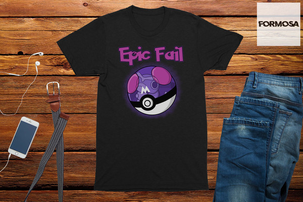 Epic Fail  Adults Unisex Master Anime T-Shirt, anime girl shirt, graphic t-shirt, Japanese, youth anime shirt, full print t-shirt, - 1.jpg