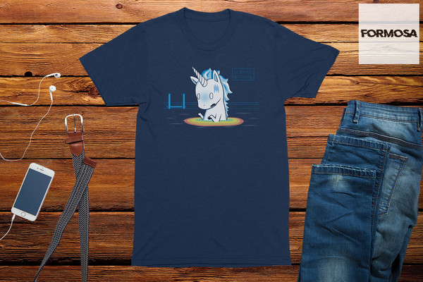 Unicorn T-Shirt Don't Pee In The Pool funny graphic printed t-shirt for men - 3.jpg