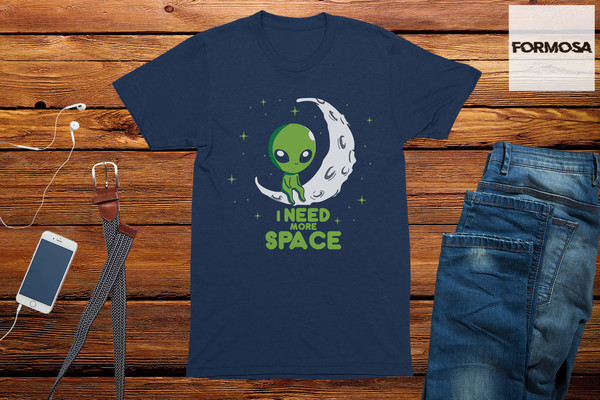 I Need More Space Adults Unisex Alien T-Shirt, funny graphic tees, cool mens t shirts, adult funny t-shirt, unisex shirt, men's funny tshirt - 3.jpg