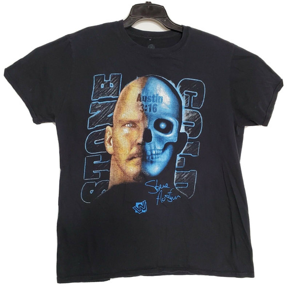 90s Stone Cold Steve Austin WWF Wrestling Men's Tshirt Size USA Unisex Heavy Cotton - 1.jpg