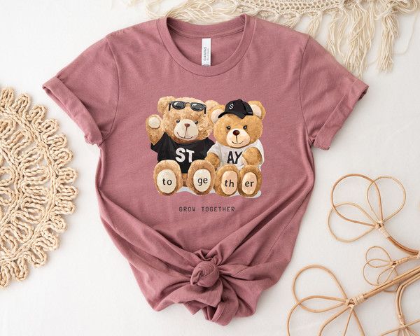 Stay Together Grow Together,Bear Family Shirt,Teddy Bear Family Matching Shirt,Teddy Bear Sweatshirt,Stylish Bear Shirt,Unisex Cute Bear Tee - 2.jpg