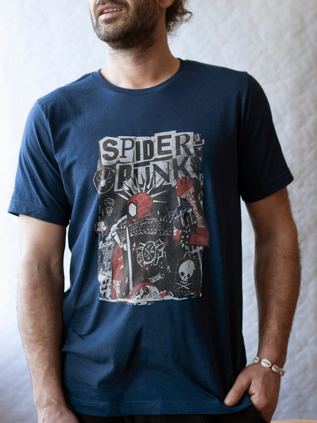 Spider-Punk Shirt, Spider Man Across The Spider Verse Tee, Spider Verse Team Shirt, Spider Cat Tshirt, Marvel Shirt, Gifts For Marvel's Fans - 5.jpg