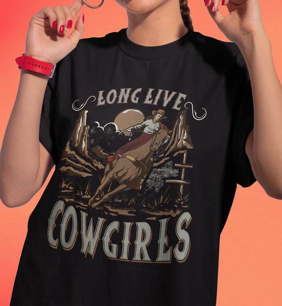 Vintage Long Live Cowgirls Tshirt, Western Cowgirl shirt, vintage cowgirl, Vintage western shirt, Wallen western Tshirt, Country music shirt - 2.jpg