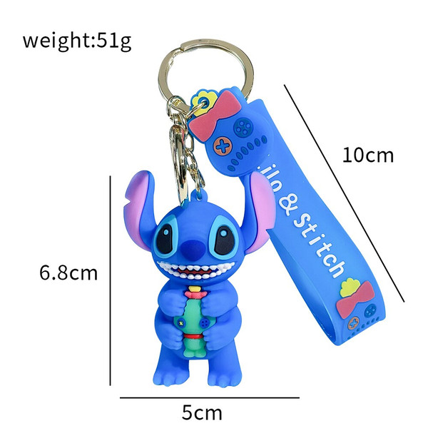 Fashion Kawaii Stitch Keychain Disney Silicon Key Chain Lilo - Inspire  Uplift