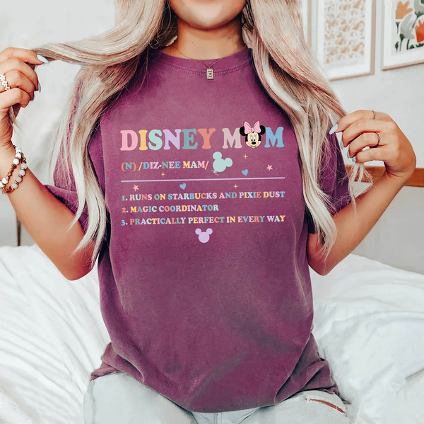 Disney Mom Minnie Comfort Colors® Shirt, Funny Mom Shirt, Mothers Day Mom Gift, Disney Family Shirt, Disneyworld Shirt, Disneyland Shirt - 3.jpg
