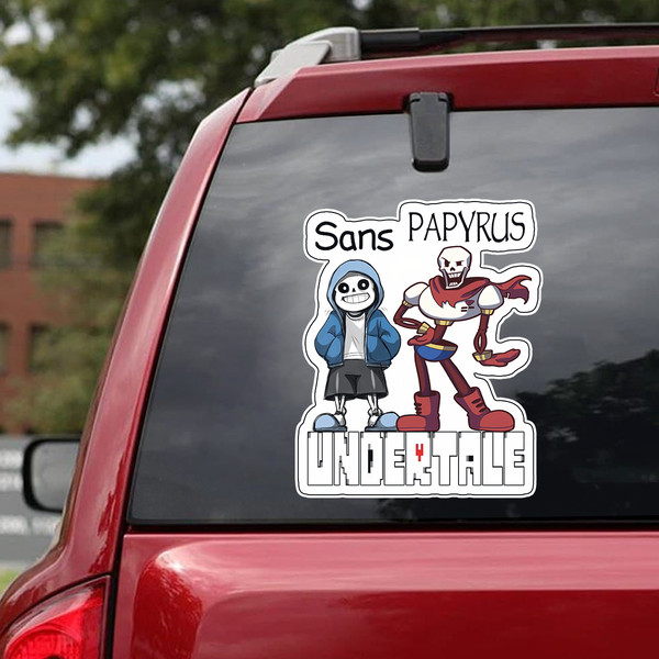 Undertale - Sans and Papyrus Sticker Bumper Sticker Vinyl Decal 5 