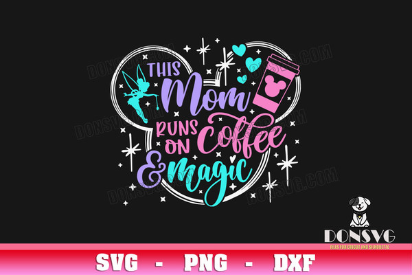 Mickey Mouse Coffee - SVG Cut File