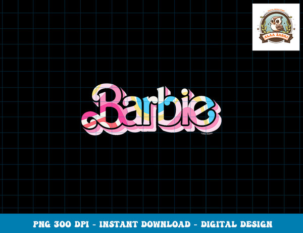 Barbie - Pastel Pattern Logo png, sublimation copy.jpg