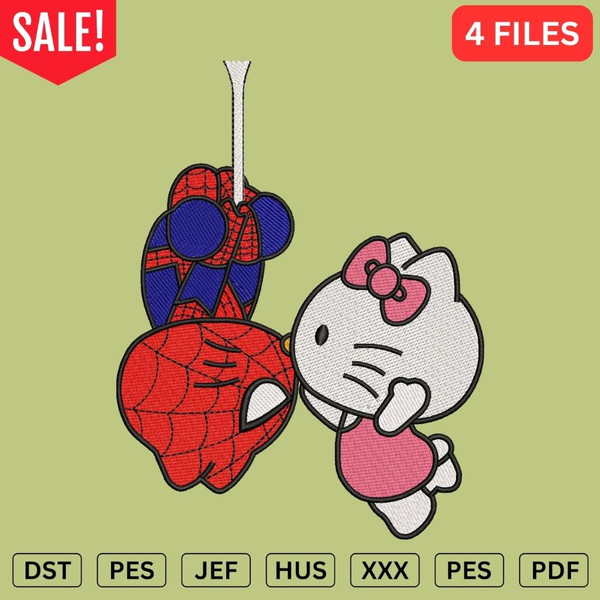Spiderman kiss kitty embroidery design.jpg