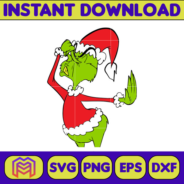 The Grinch Grinch Christmas Svg  Grinch Clipart Files  Files for Cricut & Silhouette Digital File (157).jpg