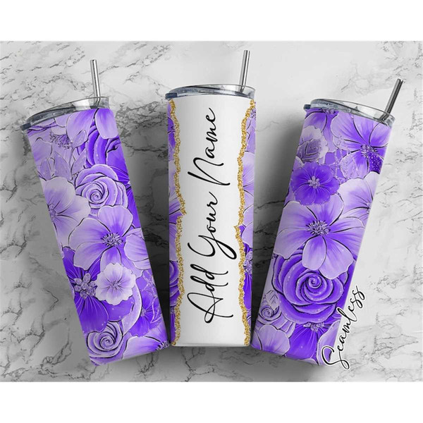 MR-972023181321-purple-flowers-add-your-own-name-20oz-sublimation-tumbler-image-1.jpg
