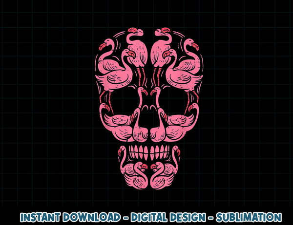 Pink Flamingo Skull Breast Cancer Awareness Halloween 2021 png, sublimation copy.jpg