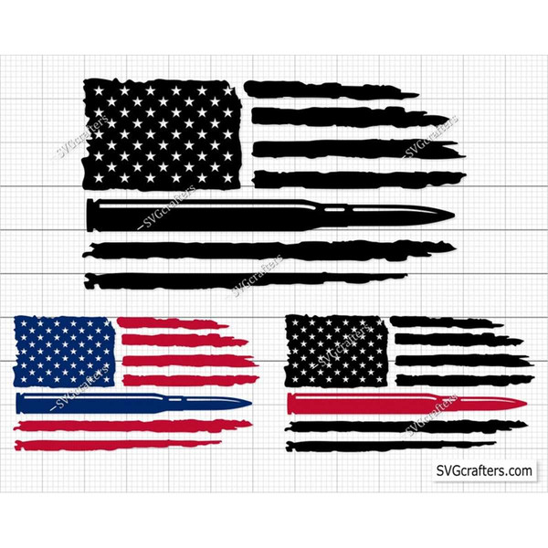 American Bullet Flag svg, Gun Flag svg, Rifle flag svg, Guns - Inspire ...