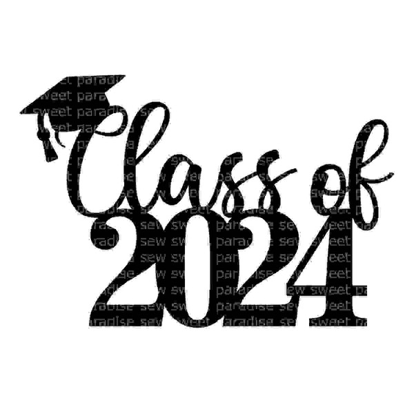 Graduation SVG, Cake Topper SVG, Class of 2024 SVG, Digital Inspire