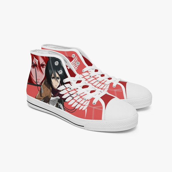 Attack On Titan Mikasa Ackerman High Canvas Shoes for Fan, Attack On Titan Mikasa Ackerman High Canvas Shoes Sneaker