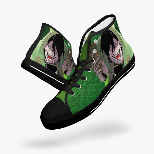 Black Clover Jack the Ripper High Canvas Shoes for Fan, Black Clover Jack the Ripper High Canvas Shoes Sneaker