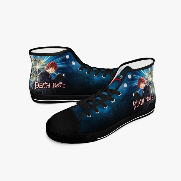 Death Note Light Yagami Blue High Canvas Shoes for Fan, Death Note Light Yagami Blue High Canvas Shoes Sneaker