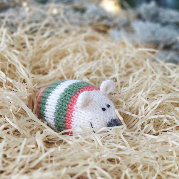 3 Christmas tree mouse knitting pattern, stuffed mouse toy 06.jpg