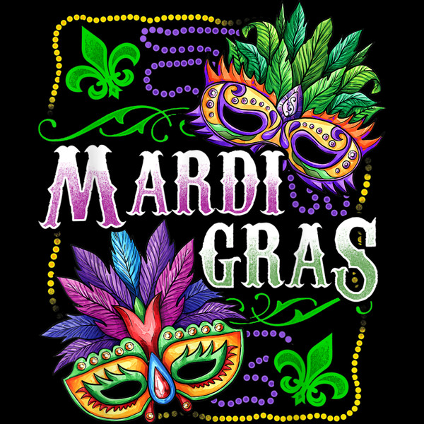 Mardi Gras Mask Design Gift Party Outfit For Kids I Adults T-Shirt.jpg