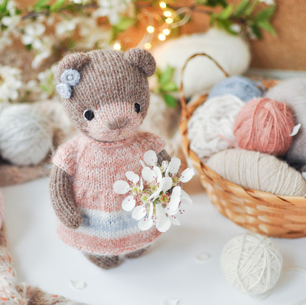 2 Little bear knitting pattern, knitted animal pattern 04.jpg