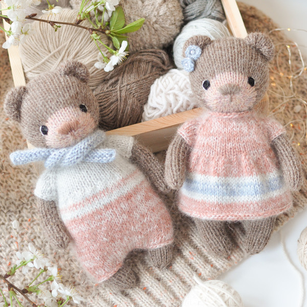 2 Little bear knitting pattern, knitted animal pattern 06.jpg