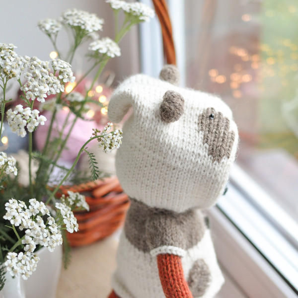 Little fox toy knitting pattern, stuffed animal pattern 06.jpg