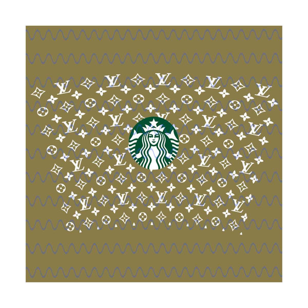 Louis Vuitton Starbucks Cup SVG Free