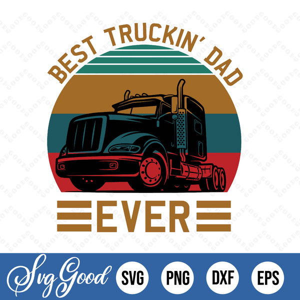 GCP Products Truck Driver Gifts For Men - Best Trucking Dad Ever