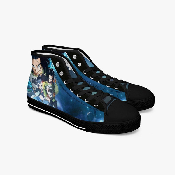 Dragon Ball Z Android 17 High Canvas Shoes for Fan, Dragon Ball Z Android 17 High Canvas Shoes Sneaker