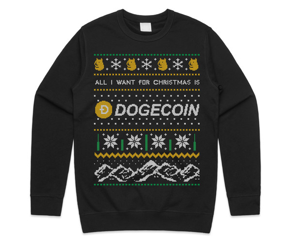 All I Want For Christmas Is Doge Jumper Sweater Sweatshirt Dogecoin Crypto Cryptocurrency BTC Xmas ETH - 1.jpg