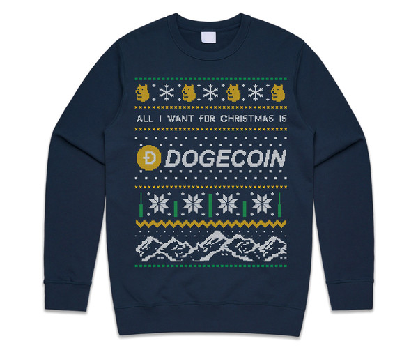 All I Want For Christmas Is Doge Jumper Sweater Sweatshirt Dogecoin Crypto Cryptocurrency BTC Xmas ETH - 3.jpg