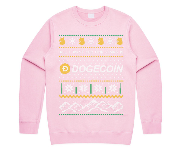 All I Want For Christmas Is Doge Jumper Sweater Sweatshirt Dogecoin Crypto Cryptocurrency BTC Xmas ETH - 4.jpg