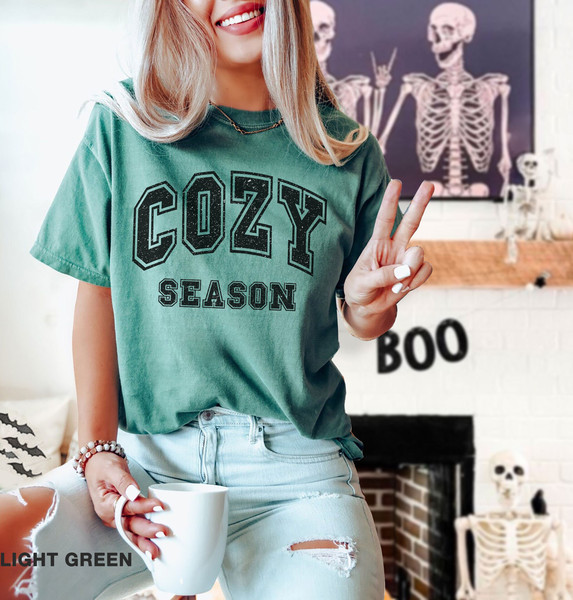 Comfort Colors® Cozy Season Fall tshirt, Thanksgiving Tee Shirt, spooky Shirt, Fall tee, funnny Halloween Shirt, iprintasty halloween - 3.jpg