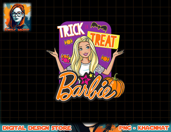 Barbie Halloween Trick or Treat png, sublimation copy.jpg