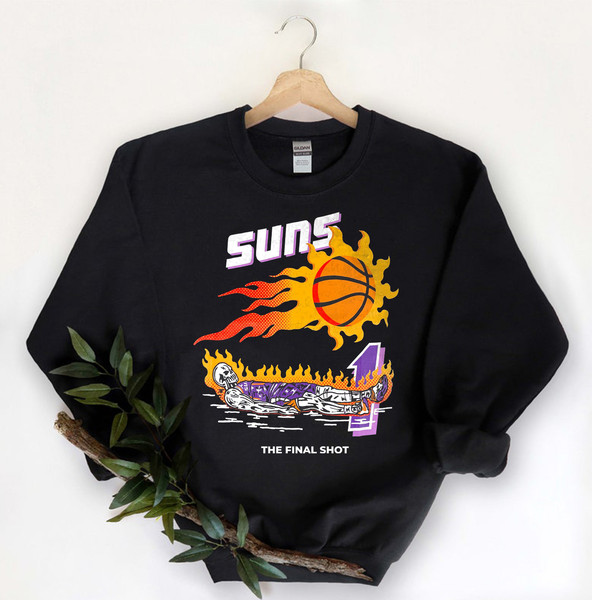 Suns x Warren Lotas “ The Final Shot” Purple Skeleton T-shirt  Suns in 4 , Phoenix Suns Shirt , Suns shirt, Devin booker, nba shirt -UNISEX - 3.jpg