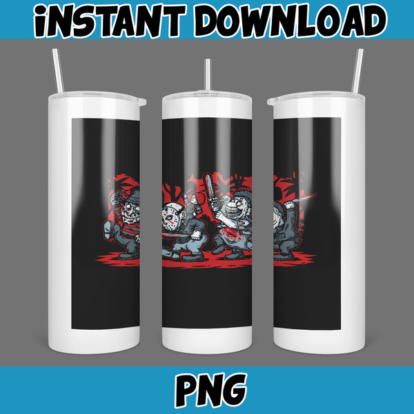 Horror Tumbler Design, 20oz Tumblers, Tumbler Wrap, Tumbler Designs, PNG Sublimation Design, Halloween Designs (27).jpg