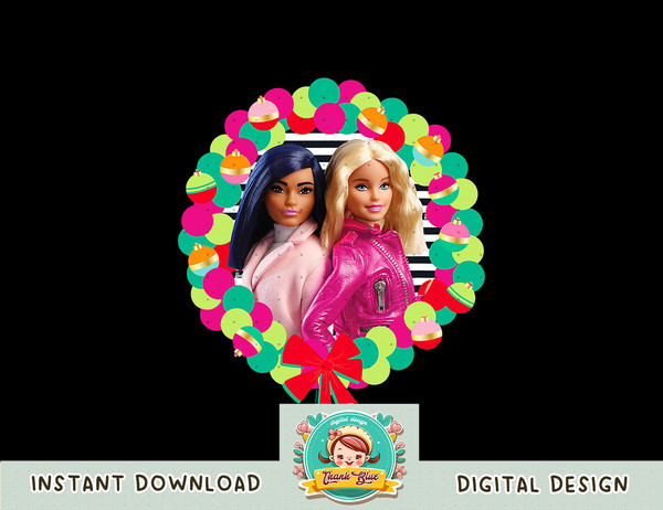Barbie Holiday Friends Wreath png, sublimation copy.jpg